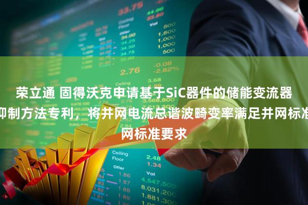 荣立通 固得沃克申请基于SiC器件的储能变流器谐波抑制方法专利，将并网电流总谐波畸变率满足并网标准要求
